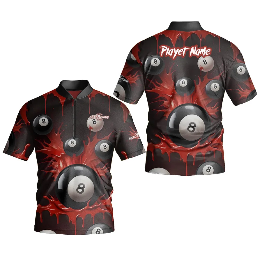 8 Ball Blood Splatter - Billiards Jersey